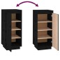 vidaXL Schuhschrank Schwarz 35x35x80 cm Massivholz Kiefer vidaXL Schuhschrank Schwarz 35x35x80 cm Massivholz Kiefer