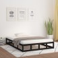vidaXL Massivholzbett Schwarz 140x200 cm vidaXL Massivholzbett Schwarz 140x200 cm