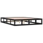 vidaXL Massivholzbett Schwarz 140x200 cm vidaXL Massivholzbett Schwarz 140x200 cm