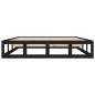 vidaXL Massivholzbett Schwarz 140x200 cm vidaXL Massivholzbett Schwarz 140x200 cm
