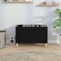 vidaXL Plattenschrank Schwarz 74,5x38x48 cm Holzwerkstoff vidaXL Plattenschrank Schwarz 74,5x38x48 cm Holzwerkstoff