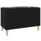 vidaXL Plattenschrank Schwarz 74,5x38x48 cm Holzwerkstoff vidaXL Plattenschrank Schwarz 74,5x38x48 cm Holzwerkstoff