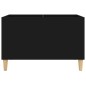 vidaXL Plattenschrank Schwarz 74,5x38x48 cm Holzwerkstoff vidaXL Plattenschrank Schwarz 74,5x38x48 cm Holzwerkstoff