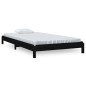 vidaXL Stapelbett Schwarz 90x200 cm Massivholz Kiefer vidaXL Stapelbett Schwarz 90x200 cm Massivholz Kiefer