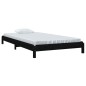 vidaXL Stapelbett Schwarz 90x200 cm Massivholz Kiefer vidaXL Stapelbett Schwarz 90x200 cm Massivholz Kiefer