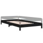 vidaXL Stapelbett Schwarz 90x200 cm Massivholz Kiefer vidaXL Stapelbett Schwarz 90x200 cm Massivholz Kiefer