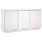 vidaXL Sideboard Weiß 111x34x60 cm Massivholz Kiefer vidaXL Sideboard Weiß 111x34x60 cm Massivholz Kiefer