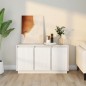 vidaXL Sideboard Weiß 111x34x60 cm Massivholz Kiefer vidaXL Sideboard Weiß 111x34x60 cm Massivholz Kiefer