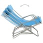 vidaXL Schaukelstühle 2 Stk. Stahl Blau vidaXL Schaukelstühle 2 Stk. Stahl Blau