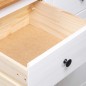 vidaXL Sideboard Weiß 135x40x80 cm Kiefernholz Panama vidaXL Sideboard Weiß 135x40x80 cm Kiefernholz Panama