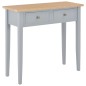 vidaXL Frisiertisch Konsolentisch Grau 79 x 30 x 74 cm Holz vidaXL Frisiertisch Konsolentisch Grau 79 x 30 x 74 cm Holz