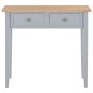 vidaXL Frisiertisch Konsolentisch Grau 79 x 30 x 74 cm Holz vidaXL Frisiertisch Konsolentisch Grau 79 x 30 x 74 cm Holz