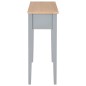 vidaXL Frisiertisch Konsolentisch Grau 79 x 30 x 74 cm Holz vidaXL Frisiertisch Konsolentisch Grau 79 x 30 x 74 cm Holz