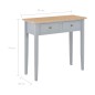 vidaXL Frisiertisch Konsolentisch Grau 79 x 30 x 74 cm Holz vidaXL Frisiertisch Konsolentisch Grau 79 x 30 x 74 cm Holz