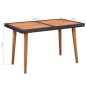 vidaXL 5-tlg. Garten-Essgruppe Poly Rattan Schwarz und Braun vidaXL 5-tlg. Garten-Essgruppe Poly Rattan Schwarz und Braun