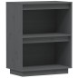vidaXL Beistellschrank Grau 60x34x75 cm Massivholz Kiefer vidaXL Beistellschrank Grau 60x34x75 cm Massivholz Kiefer