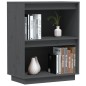 vidaXL Beistellschrank Grau 60x34x75 cm Massivholz Kiefer vidaXL Beistellschrank Grau 60x34x75 cm Massivholz Kiefer