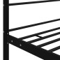 vidaXL Himmelbett Schwarz Metall 140x200 cm vidaXL Himmelbett Schwarz Metall 140x200 cm