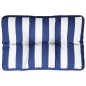 Palettenkissen Blau Weiß Gestreift 50x40x12 cm Stoff Palettenkissen Blau Weiß Gestreift 50x40x12 cm Stoff