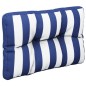 Palettenkissen Blau Weiß Gestreift 50x40x12 cm Stoff Palettenkissen Blau Weiß Gestreift 50x40x12 cm Stoff