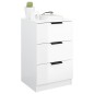 vidaXL Nachttische 2 Stk. Hochglanz-Weiß 40x36x65 cm vidaXL Nachttische 2 Stk. Hochglanz-Weiß 40x36x65 cm