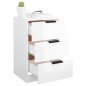 vidaXL Nachttische 2 Stk. Hochglanz-Weiß 40x36x65 cm vidaXL Nachttische 2 Stk. Hochglanz-Weiß 40x36x65 cm