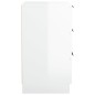 vidaXL Nachttische 2 Stk. Hochglanz-Weiß 40x36x65 cm vidaXL Nachttische 2 Stk. Hochglanz-Weiß 40x36x65 cm