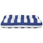 Palettenkissen Blau Weiß Gestreift 50x40x12 cm Stoff Palettenkissen Blau Weiß Gestreift 50x40x12 cm Stoff