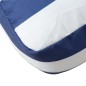 Palettenkissen Blau Weiß Gestreift 50x40x12 cm Stoff Palettenkissen Blau Weiß Gestreift 50x40x12 cm Stoff