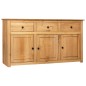vidaXL Sideboard 135 x 40 x 80 cm Massivholz Panama-Kiefer vidaXL Sideboard 135 x 40 x 80 cm Massivholz Panama-Kiefer