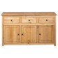 vidaXL Sideboard 135 x 40 x 80 cm Massivholz Panama-Kiefer vidaXL Sideboard 135 x 40 x 80 cm Massivholz Panama-Kiefer