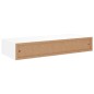 vidaXL Wand-Schubladenregale 2 Stk. Weiß 60x23,5x10 cm MDF vidaXL Wand-Schubladenregale 2 Stk. Weiß 60x23,5x10 cm MDF