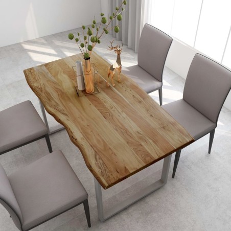 vidaXL Esstisch 154x80x76 cm Massivholz Akazie