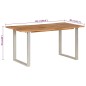 vidaXL Esstisch 154x80x76 cm Massivholz Akazie vidaXL Esstisch 154x80x76 cm Massivholz Akazie