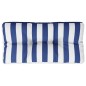 Palettenkissen Blau Weiß Gestreift 70x40x12 cm Stoff Palettenkissen Blau Weiß Gestreift 70x40x12 cm Stoff