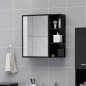 vidaXL Bad-Spiegelschrank Hochglanz-Schwarz 62,5x20,5x64 cm vidaXL Bad-Spiegelschrank Hochglanz-Schwarz 62,5x20,5x64 cm