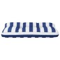 Palettenkissen Blau Weiß Gestreift 70x40x12 cm Stoff Palettenkissen Blau Weiß Gestreift 70x40x12 cm Stoff