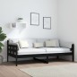 vidaXL Tagesbett Schwarz Massivholz Kiefer 90x190 cm vidaXL Tagesbett Schwarz Massivholz Kiefer 90x190 cm