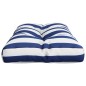 Palettenkissen Blau Weiß Gestreift 70x40x12 cm Stoff Palettenkissen Blau Weiß Gestreift 70x40x12 cm Stoff