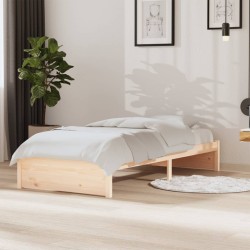 vidaXL Massivholzbett 90x190 cm