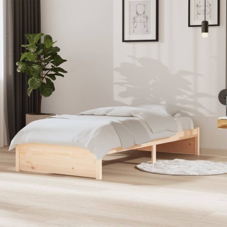 vidaXL Massivholzbett 90x190 cm