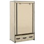vidaXL Kleiderschrank Creme 87 x 49 x 159 cm Stoff vidaXL Kleiderschrank Creme 87 x 49 x 159 cm Stoff