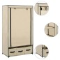 vidaXL Kleiderschrank Creme 87 x 49 x 159 cm Stoff vidaXL Kleiderschrank Creme 87 x 49 x 159 cm Stoff
