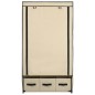 vidaXL Kleiderschrank Creme 87 x 49 x 159 cm Stoff vidaXL Kleiderschrank Creme 87 x 49 x 159 cm Stoff