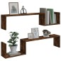 vidaXL Wandregale 2 Stk. Räuchereiche 100x15x20 cm Holzwerkstoff vidaXL Wandregale 2 Stk. Räuchereiche 100x15x20 cm Holzwerkstoff