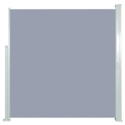 vidaXL Ausziehbare Seitenmarkise 140x300 cm Grau
