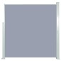 vidaXL Ausziehbare Seitenmarkise 140x300 cm Grau vidaXL Ausziehbare Seitenmarkise 140x300 cm Grau