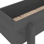 vidaXL Hochbeet Grau 121x30x38 cm Massivholz Kiefer vidaXL Hochbeet Grau 121x30x38 cm Massivholz Kiefer