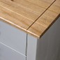 vidaXL Sideboard Grau 80x40x73 cm Kiefernholz Panama vidaXL Sideboard Grau 80x40x73 cm Kiefernholz Panama