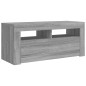 vidaXL TV-Schrank mit LED-Leuchten Grau Sonoma 90x35x40 cm vidaXL TV-Schrank mit LED-Leuchten Grau Sonoma 90x35x40 cm